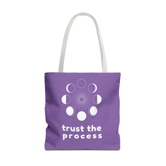 Trust the Process Purple Tote Bag