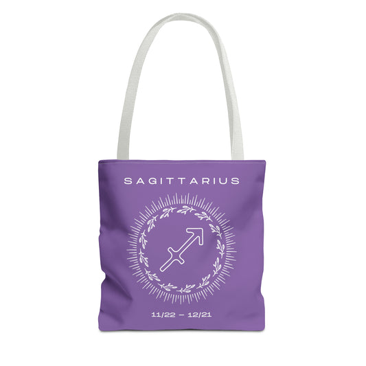 Sagittarius Tote Bag, Purple