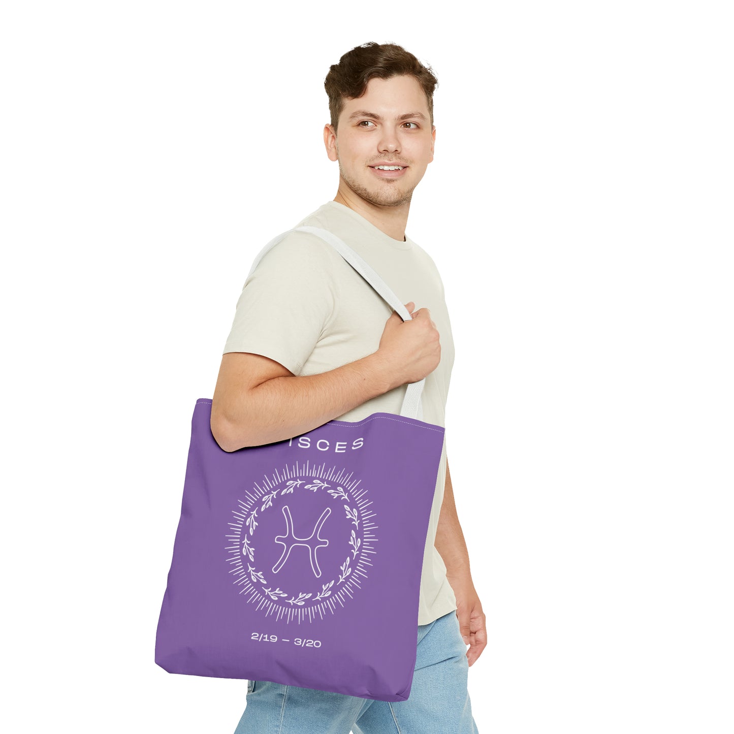 Pisces Tote Bag, Purple