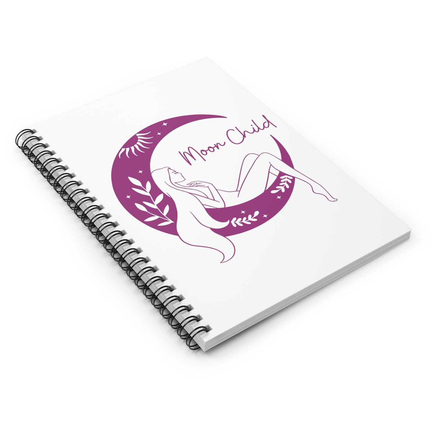 Moon Child Spiral Notebook - Ruled Line