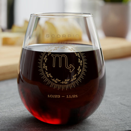 Scorpio Stemless Wine Glass 11.75oz