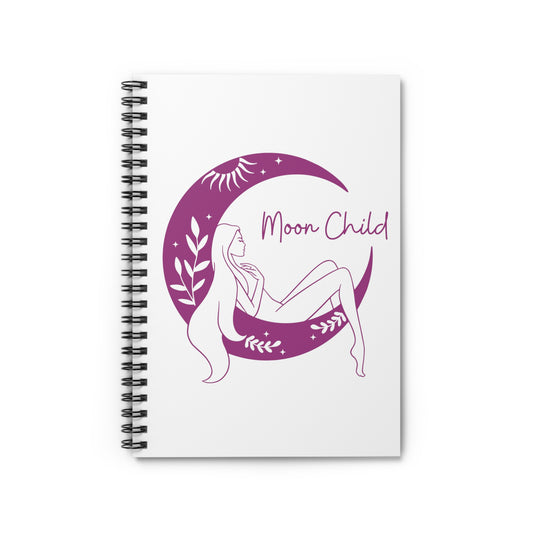 Moon Child Spiral Notebook - Ruled Line