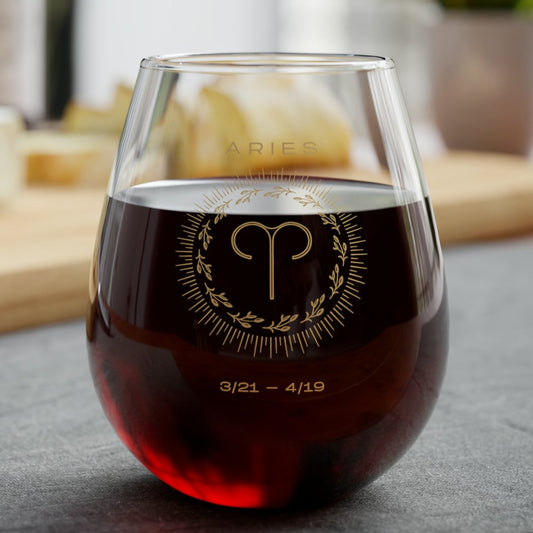 Aries Stemless Wine Glass 11.75oz