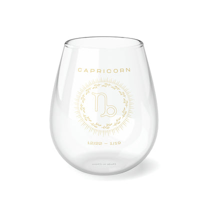Capricorn Stemless Wine Glass 11.75oz