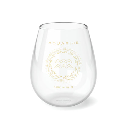 Aquarius Stemless Wine Glass 11.75oz