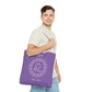 Leo Zodiac Purple Tote Bag