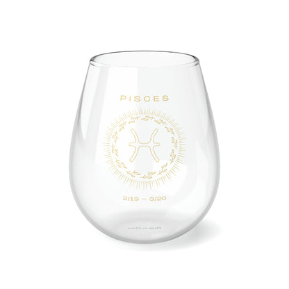 Pisces Stemless Wine Glass 11.75oz