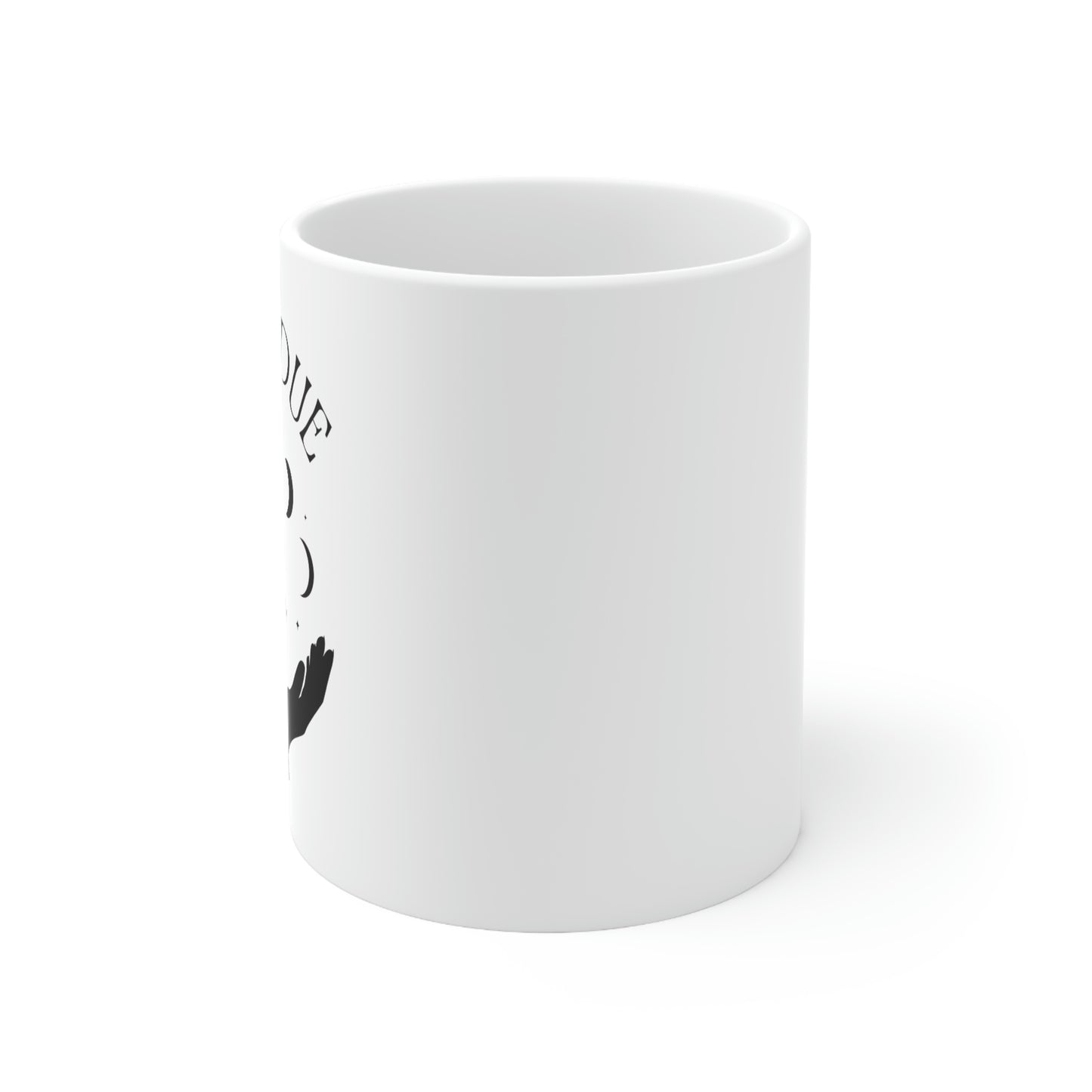 Moon Mug, All in Due Time 11oz in White