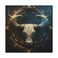 Taurus Art Blue and Gold Canvas Gallery Wrap