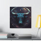 Taurus Art Blue Canvas Gallery Wrap